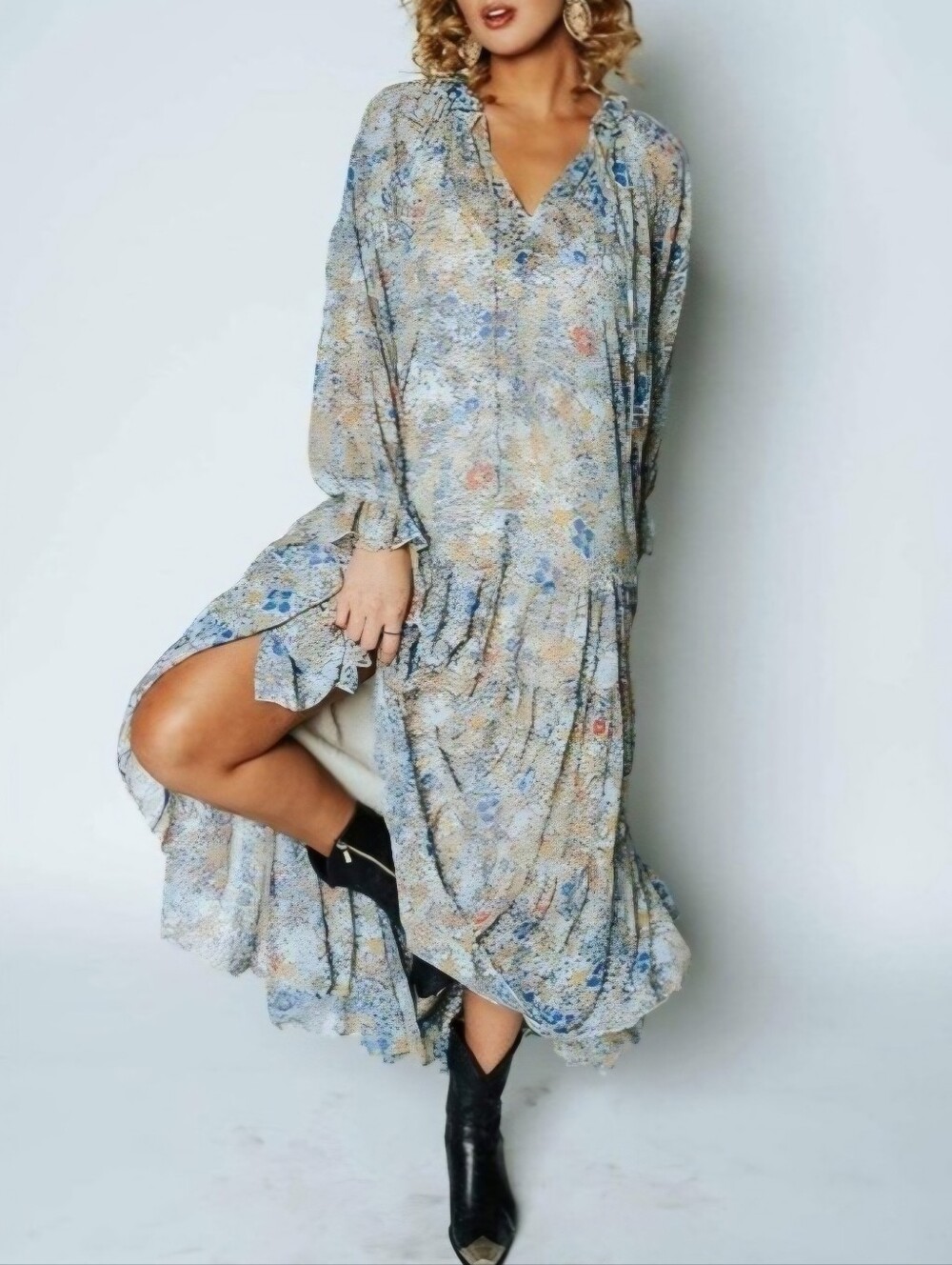 Free People Feeling Groovy Boho Maxi Dress